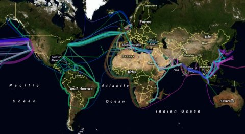 underwater cables map